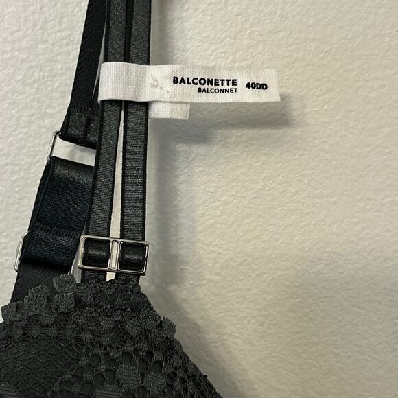 NWT Aerie Lacey Balconette Bra Size 40 DD Gray/green - Picture 4 of 4
